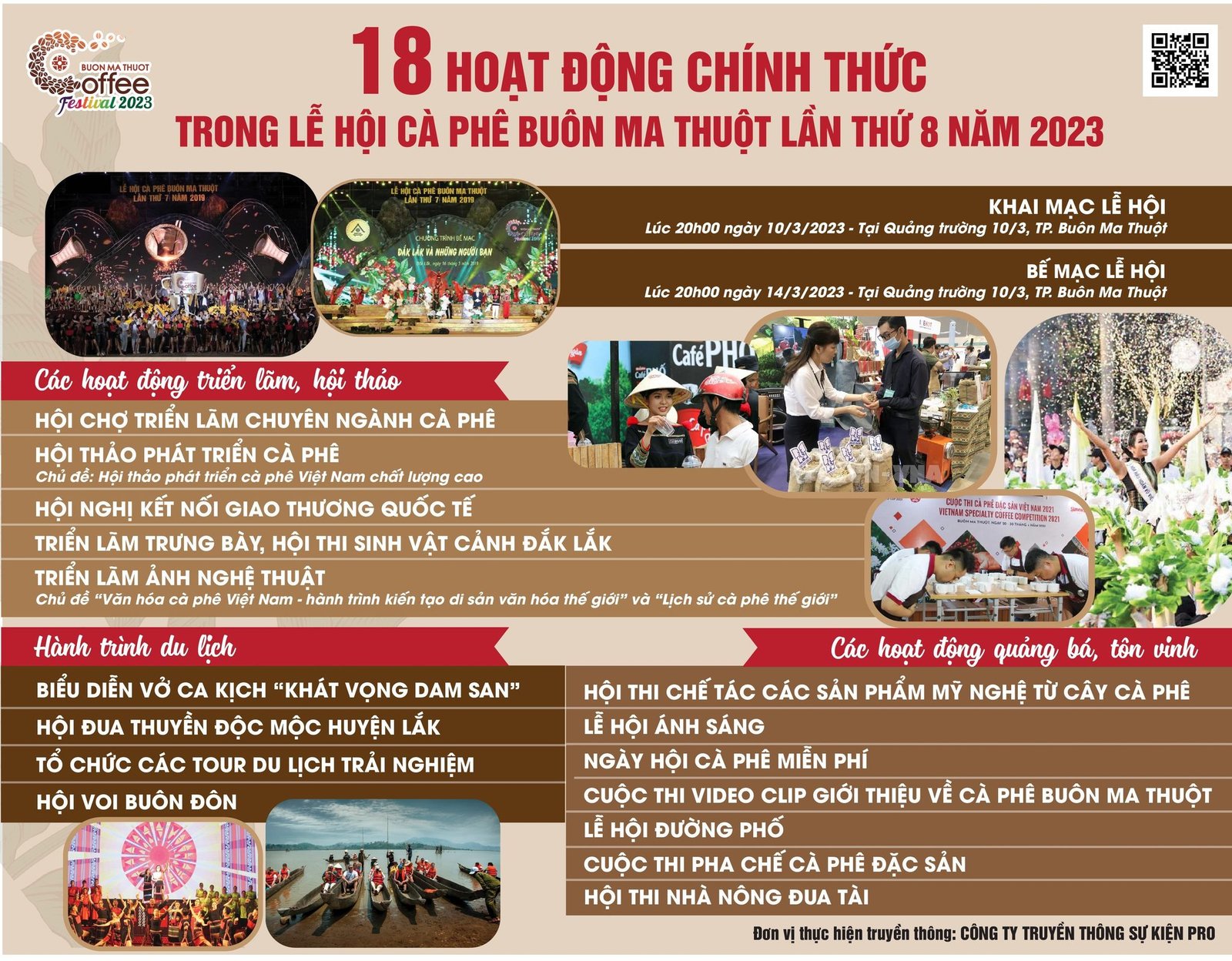 LỄ HỘI CÀ PHÊ BUÔN MÊ THUỘT LẦN THỨ 8 NĂM 2023 
